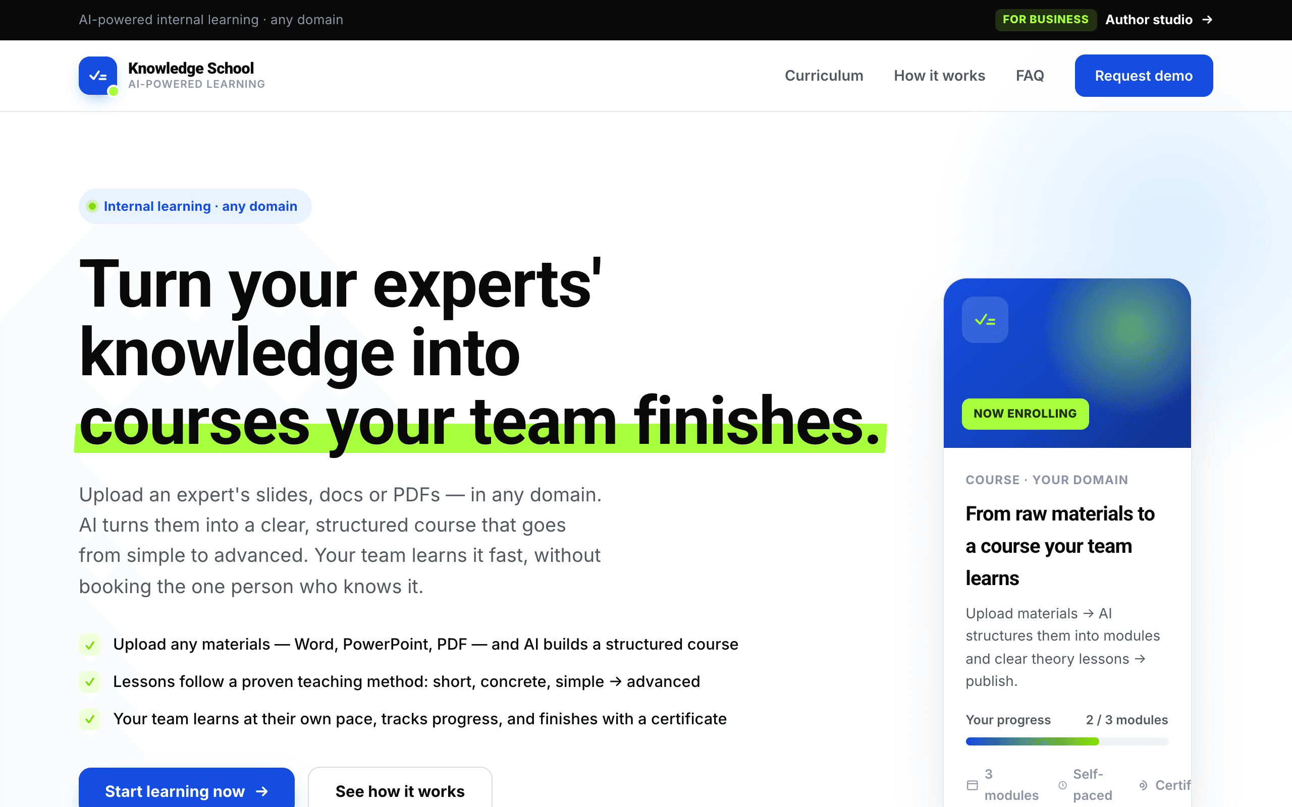Knowledge School — экспертиза в курсы, которые проходят — проект Анастасия Калачева